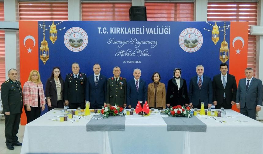 Kırklareli'nde Bayramlaşma Töreni Düzenlendi