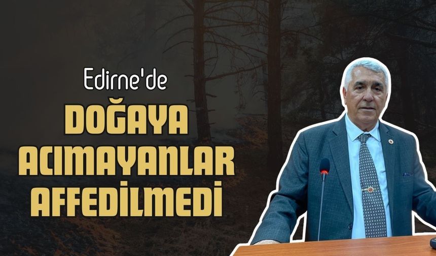 Edirne'de Doğaya Acımayanlar Affedilmedi