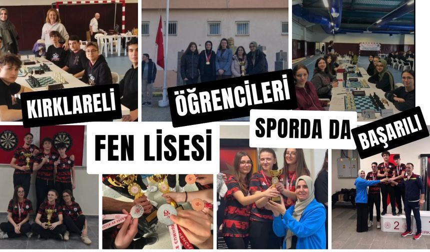 Kırklareli Fen Lisesi Öğrencileri Sporda Da Başarılı