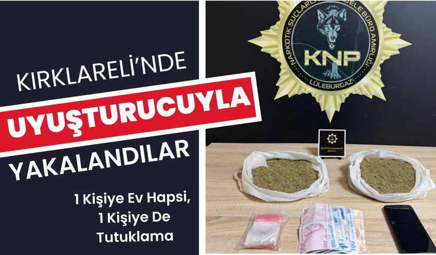 Kırklareli’nde Uyuşturucuyla Yakalandılar