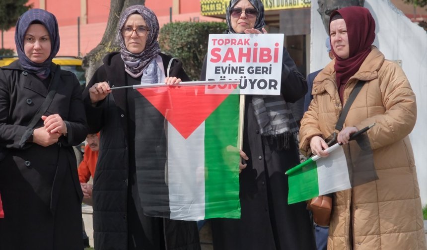 Trakya'da İsrail'in Filistinli Esirleri Hedef Alan "İdam Yasası"na Tepki