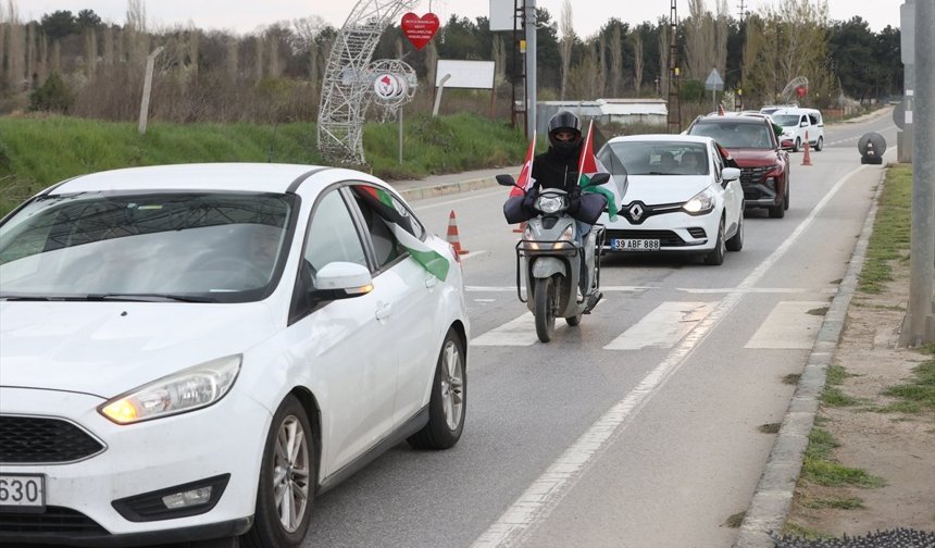 Kırklareli'nden Filistin'e Destek Konvoyu