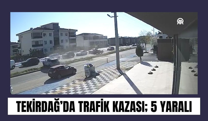 Tekirdağ’da Trafik Kazası; 5 Yaralı