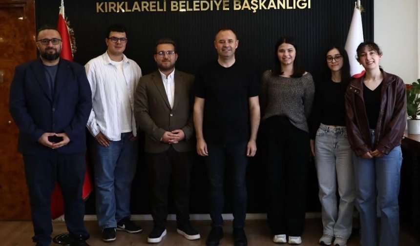 Kırklareli Gençlik Merkezi’nden Başkan Bulut’a Ziyaret