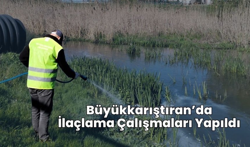 Büyükkarıştıran’da İlaçlama Çalışmaları Yapıldı