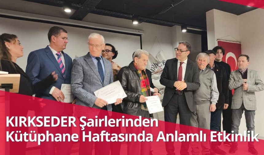 KIRKSEDER Şairlerinden Kütüphane Haftasında Anlamlı Etkinlik