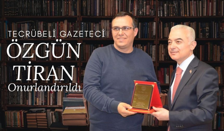 Kırklareli; Tecrübeli Gazeteci Özgün Tiran Onurlandırıldı