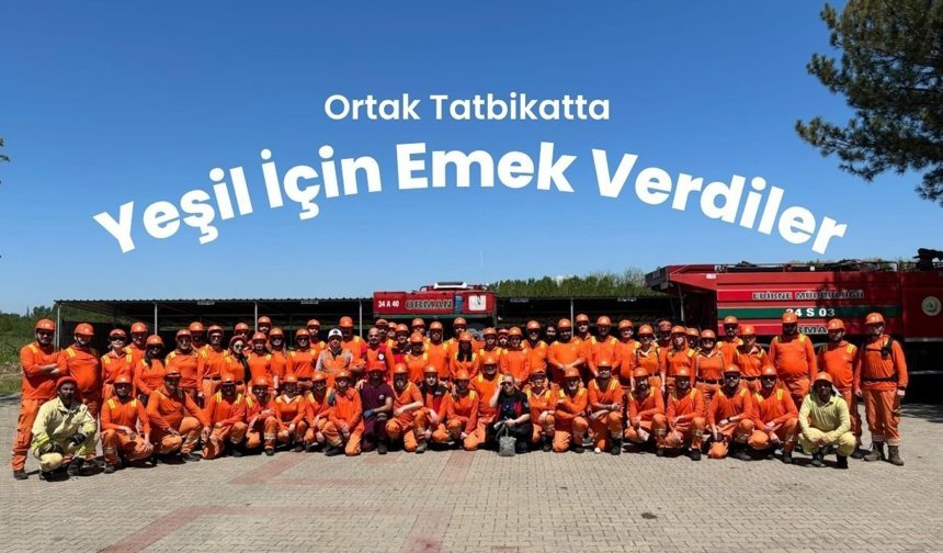 Ortak Tatbikatta Yeşil İçin Emek Verdiler