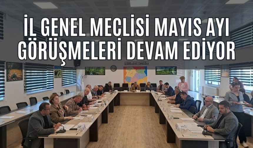 İl Genel Meclisi Mayıs Ayı Görüşmeleri Devam Ediyor