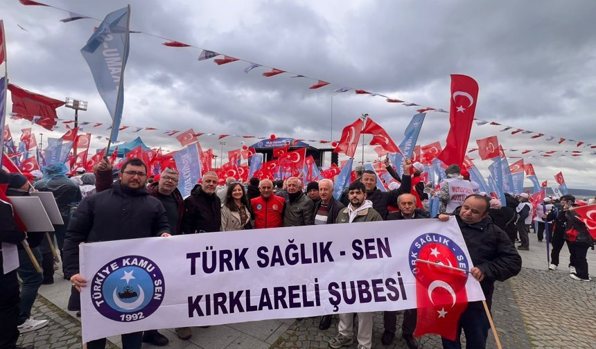 Kırklareli Türk Sağlık-Sen, 1 Mayıs’ı Çanakkale’de Kutladı