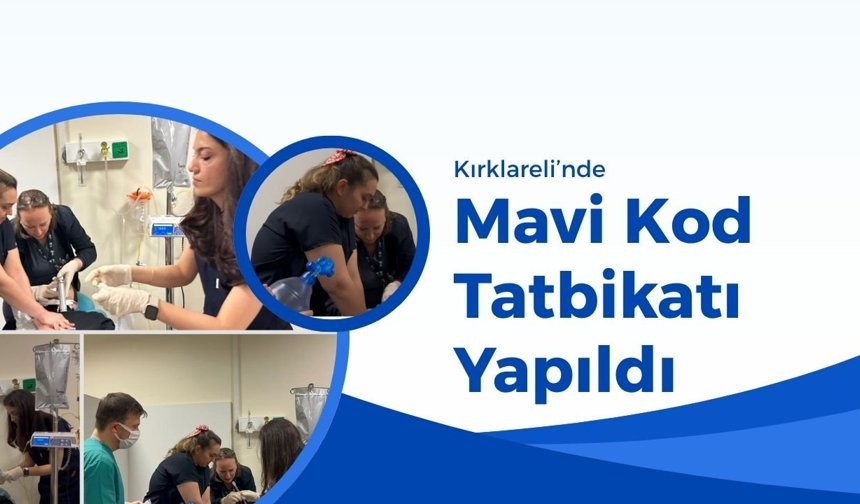 Kırklareli’nde Mavi Kod Tatbikatı Yapıldı