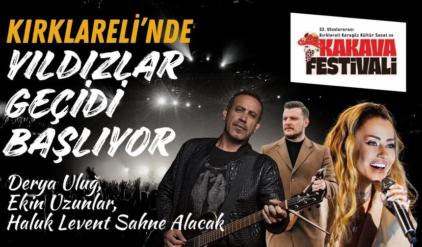 Kırklareli’nde Yıldızlar Geçidi Başlıyor