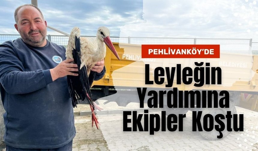 Pehlivanköy’de Leyleğin Yardımına Ekipler Koştu