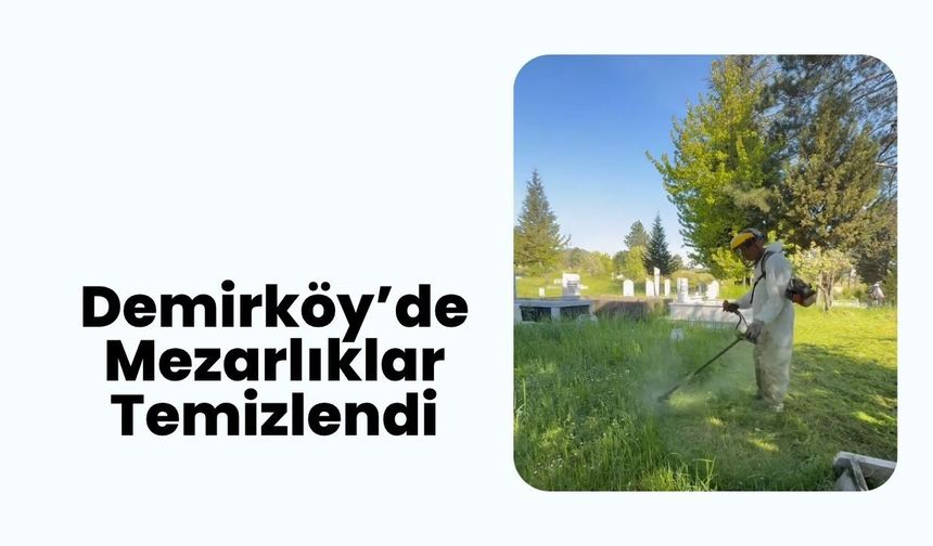 Demirköy’de Mezarlıklar Temizlendi