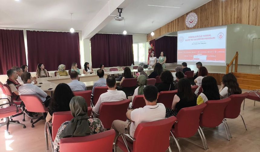 Kırklareli’nde “Psikolojik İlk Yardım, Kayıp ve Yas Eğitimi”