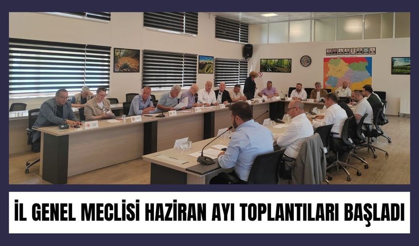 İl Genel Meclisi Haziran Ayı Toplantıları Başladı