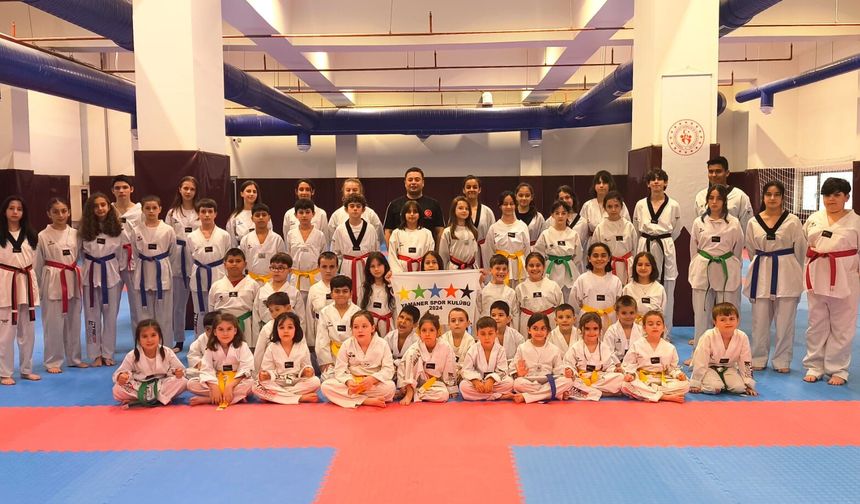 Yamaner Spor Kulübü'nde Kuşak Terfi Heyecanı
