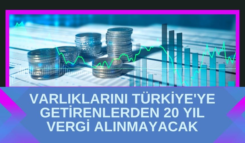 Varlıklarını Türkiye'ye Getirenlerden 20 Yıl Vergi Alınmayacak