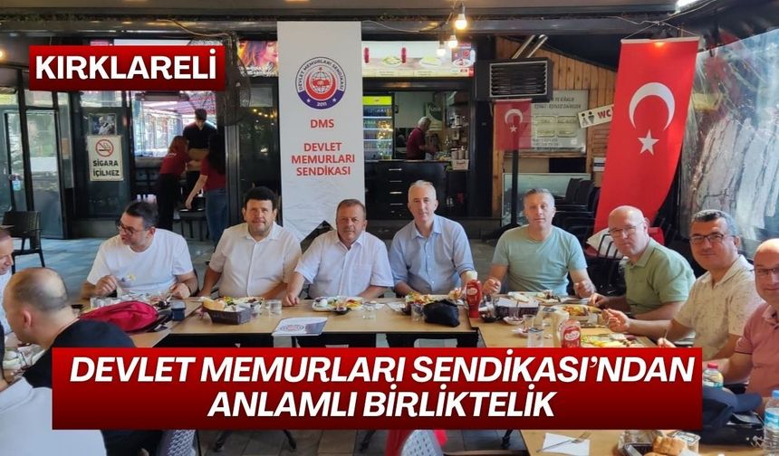 Kırklareli’nde Devlet Memurları Sendikası’ndan Anlamlı Birliktelik