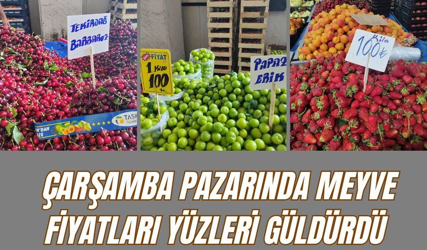 Kırklareli; Çarşamba Pazarında Meyve Fiyatları Yüzleri Güldürdü