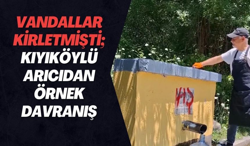 Vandallar Kirletmişti; Kıyıköylü Arıcıdan Örnek Davranış
