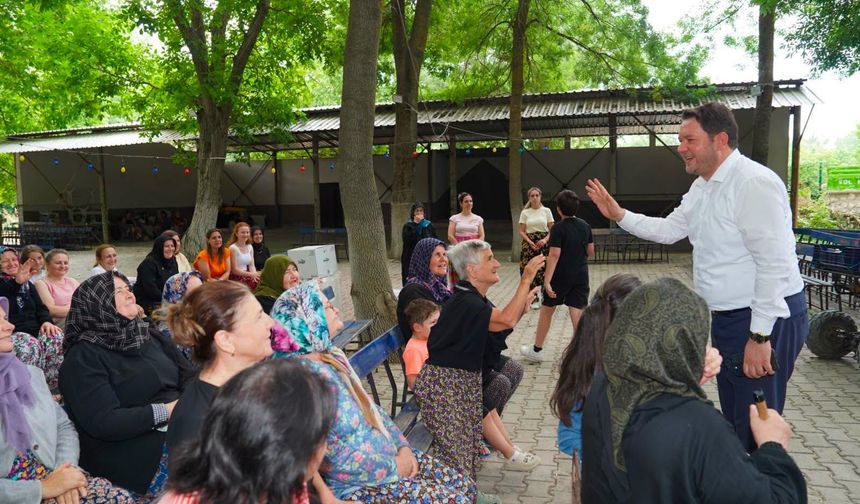 Başkan Talay, Poyralı Köyü'nde Vatandaşlarla Buluştu