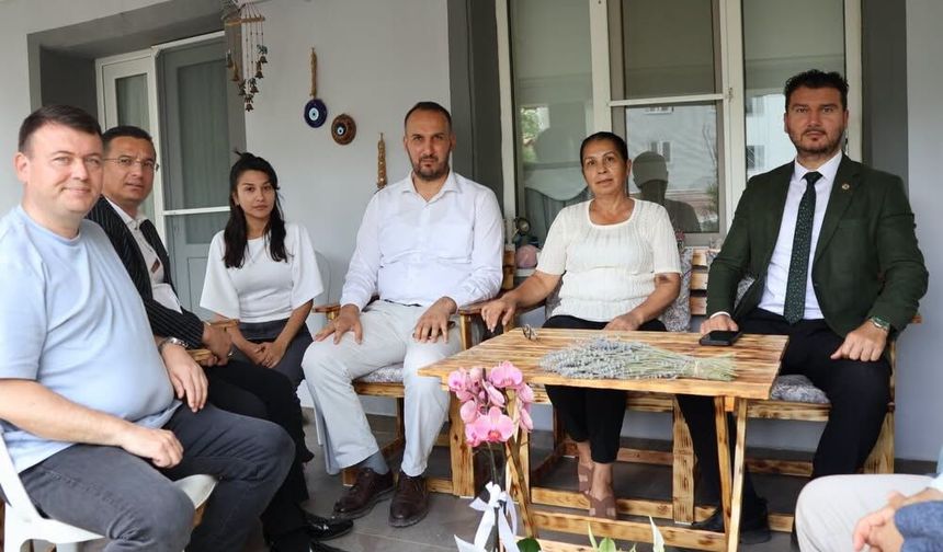 Başkan Yayla'dan Muhtar Güder'e Geçmiş Olsun Ziyareti