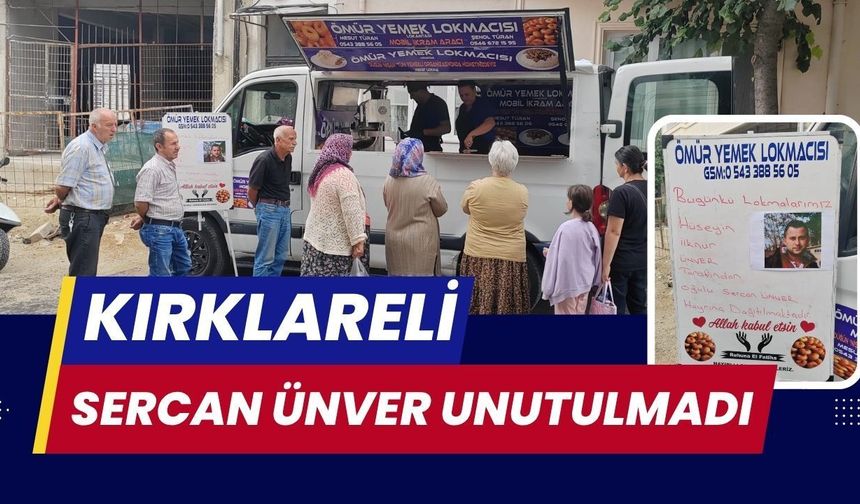 Kırklareli’nde Sercan Ünver Unutulmadı