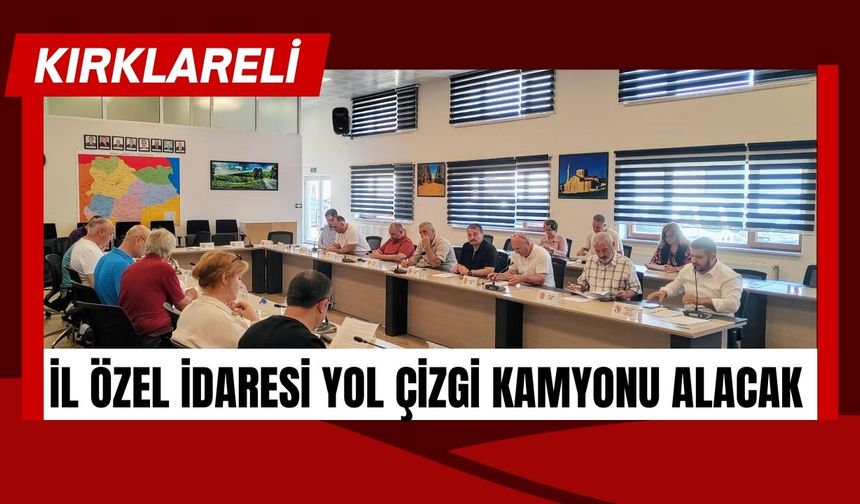 Kırklareli İl Özel İdaresi Yol Çizgi Kamyonu Alacak