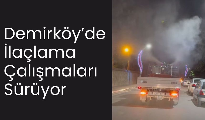 Demirköy’de İlaçlama Çalışmaları Sürüyor