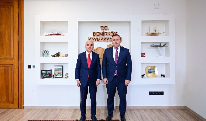 Kırklareli Valisi Turan'dan Demirköy Kaymakamlığına Ziyaret