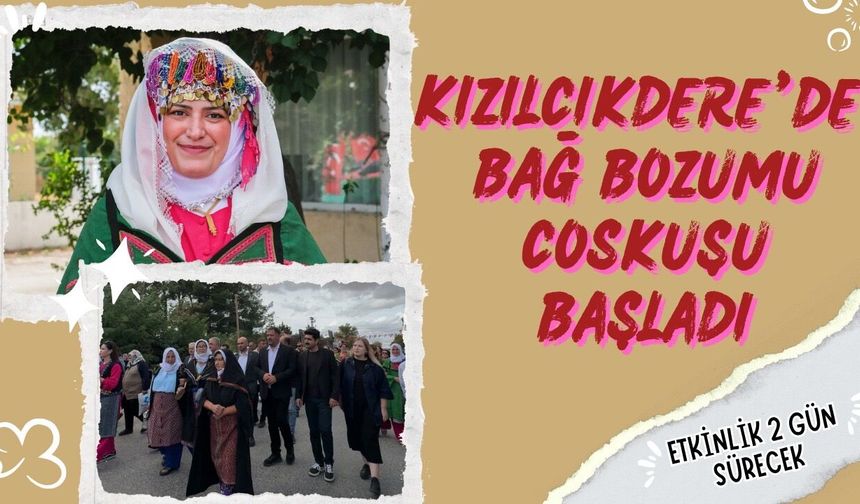 Kızılcıkdere’de Bağ Bozumu Coşkusu Başladı