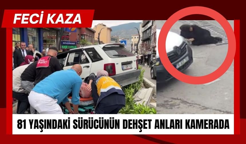 81 Yaşındaki Sürücünün Dehşet Anları Kamerada