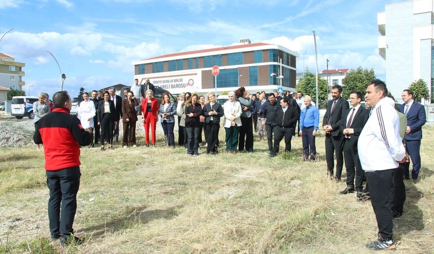 Kırklareli Adliyesinde Yangın Tatbikatı Yapıldı