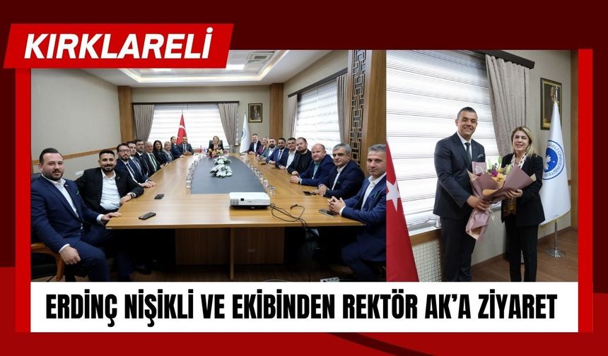 Erdinç Nişikli Ve Ekibinden Rektör Ak’a Ziyaret