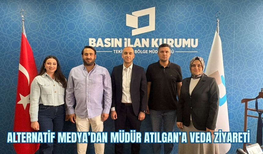 Alternatif Medya’dan Müdür Atılgan’a Veda Ziyareti