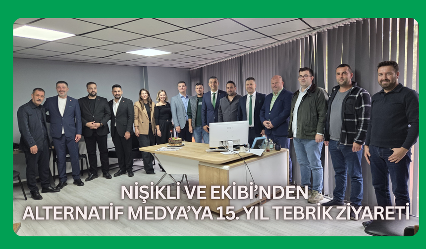Nişikli ve Ekibi’nden Alternatif Medya’ya 15. Yıl Tebrik Ziyareti