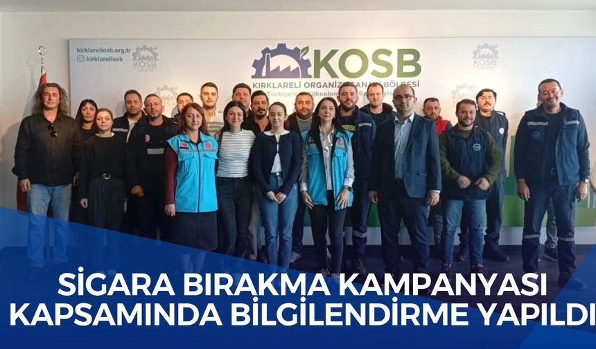 Sigara Bırakma Kampanyası Kapsamında Bilgilendirme Yapıldı